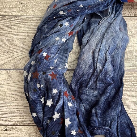 Americana Patriotic Infinity Scarf NWT - Picture 2 of 5
